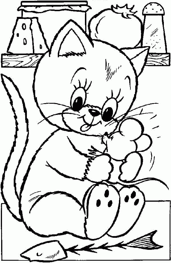 Dibujos de gatos para colorear Actividades para niños