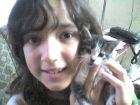 mi hermana con la cereza!!! bueno tengo grasias a mi tia mi atiti tengo esa gata sino no la tenria!!!!!!!!!!!!