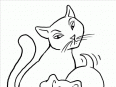Dibujos para colorear de gatos