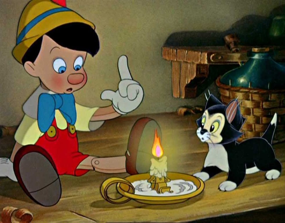 Pinocho y su gato Figaro